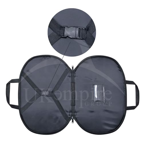 Masonic Chain Collar Case Black Imitation Leather – Black lining, Freemason Carrying Bag4