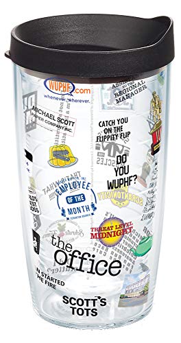 Tervis The Office Smorgasbord Made in USA Double Walled Insulated Tumbler Travel Cup Keeps Drinks Cold & Hot, 16oz, Classic Tervis The Office Smorgasbord Made in USA Double Walled Insulated Tumbler Travel Cup Keeps Drinks Cold & Hot, 16oz, Classic