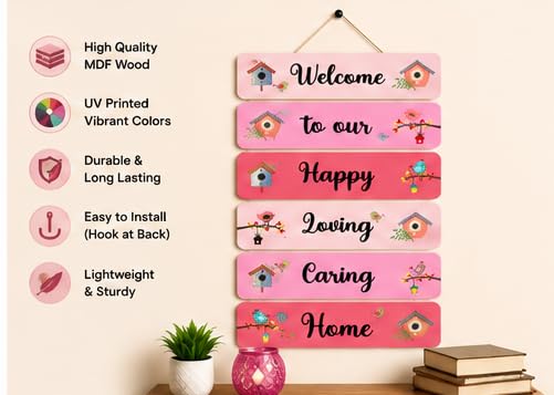 Image of Motivational Quote Wall Hanging for Home Decor | What You Think You Become, What You Feel You Attract, What You Imagine You Create MDF Wooden Wall Art | Office, Living Room & Meditation Decor (WH-42)