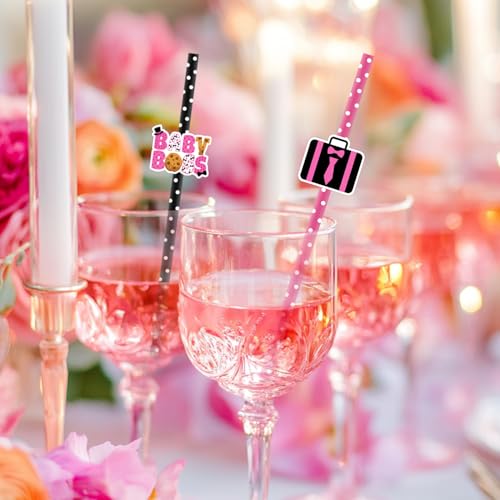 50 pitillos de papel Merrystorm para fiesta temática Boss Girl miniatura 2