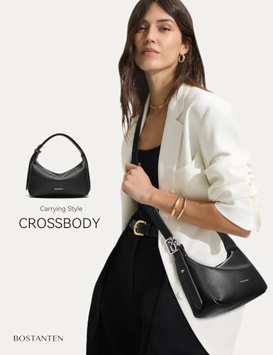 BOSTANTEN Small Crossbody Bags for Women Hobo Bag Vegan Leather Fall Purse Trendy Shoulder Handbag with Adjustable Strap2