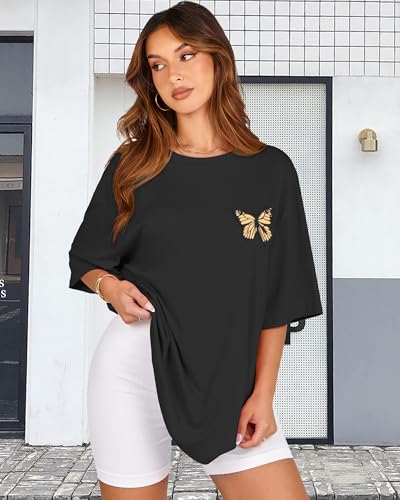 Womens Oversized Tshirt Graphic Tees Crew Neck Summer Short Sleeve Loose Fit Tops4