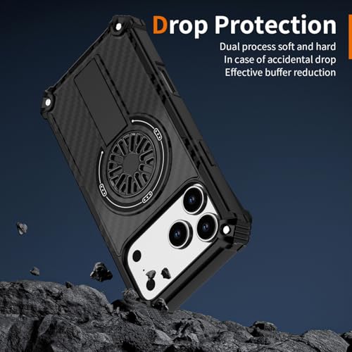 Coque iPhone 17 Pro avec support antichoc silicone rigide pour visionnage de vidéos