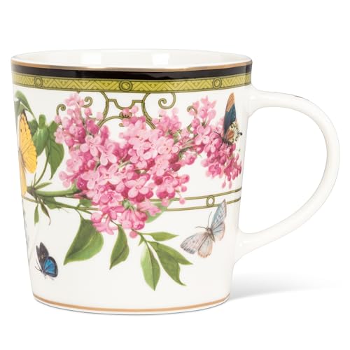 Taza Butterfly Garden de porcelana fina 15 oz miniatura 1