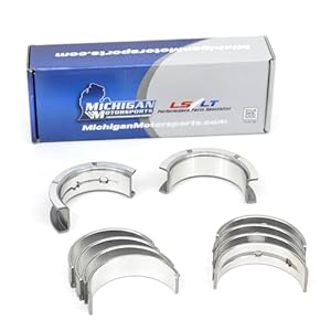 Michigan Motorsports LS Main Crank Bearings .010″ Undersize SI-Series | Fits 4.8L 5.3L 5.7L 6.0L 6.2L LS1 LS2 LS3 LQ4 LQ9 L92 L94 L76 L77 Ly6 L96 | Stock – Performance Applications