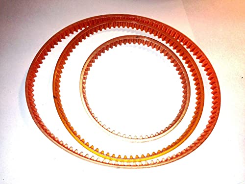 New 3 Belt Replacement Set for Central Machinery Mini Lathe Mill Machine Model 39743