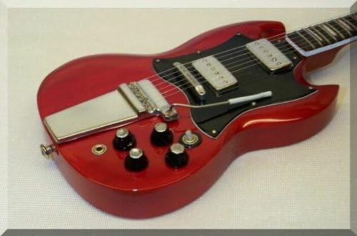 Keni AC-DC/Angus Young Handmade Miniature Guitar