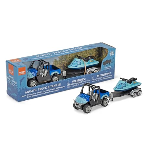 Camion aquatique avec remorque pour enfant, idée de cadeau d'anniversaire originale