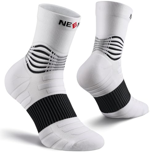 Image of NEENCA Professional Compression Socks for Women Men Circulation, 20-30 mmHg | Medical Ankle Socks, for Pain Relief, Plantar Fasciitis, Swelling, Neuropathy, Nurses, Travel, Pregnancy, Flight, Daily Wear