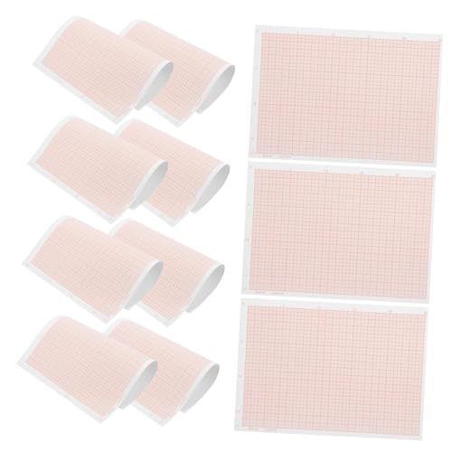 Papel cuadriculado rosa portátiles de hojas de coordenadas para geometría y estudiantes