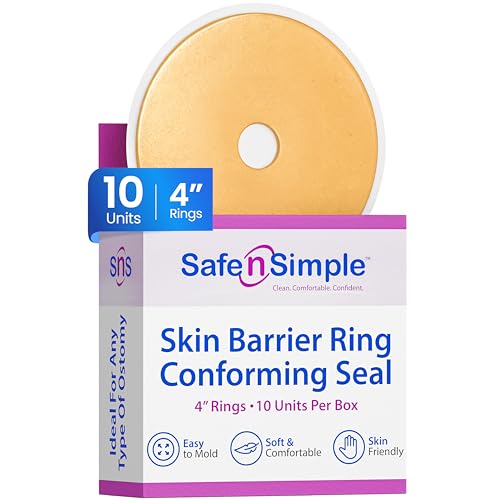 Safe n' Simple 4 Inch Ostomy Barrier Rings - Pack of 10