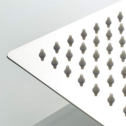 12-Inch GRIFEMA Square Rain Shower Head - High-Pressure Chrome Finish - Image 5