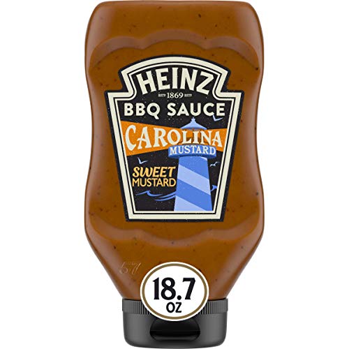 Heinz Carolina Mustard Style Sweet Mustard BBQ Sauce (6 ct Pack, 18.7 oz Bottles)