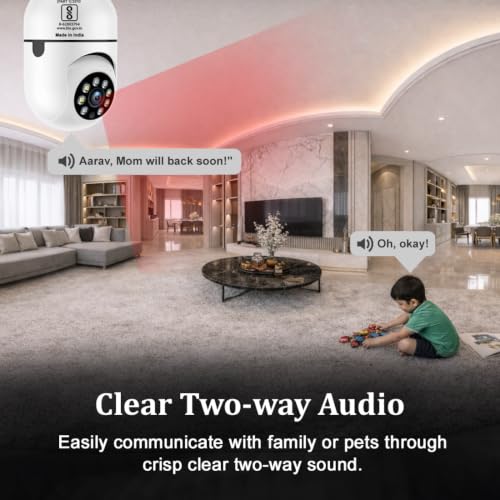 Image of IFITech FTY HD Smart Wi-Fi CCTV Home Security Camera | Indoor 360 Smart CCTV Camera | Bulb Camera | 256GB SD Card Support (Not Included) | Perfect for Home, Office Monitoring