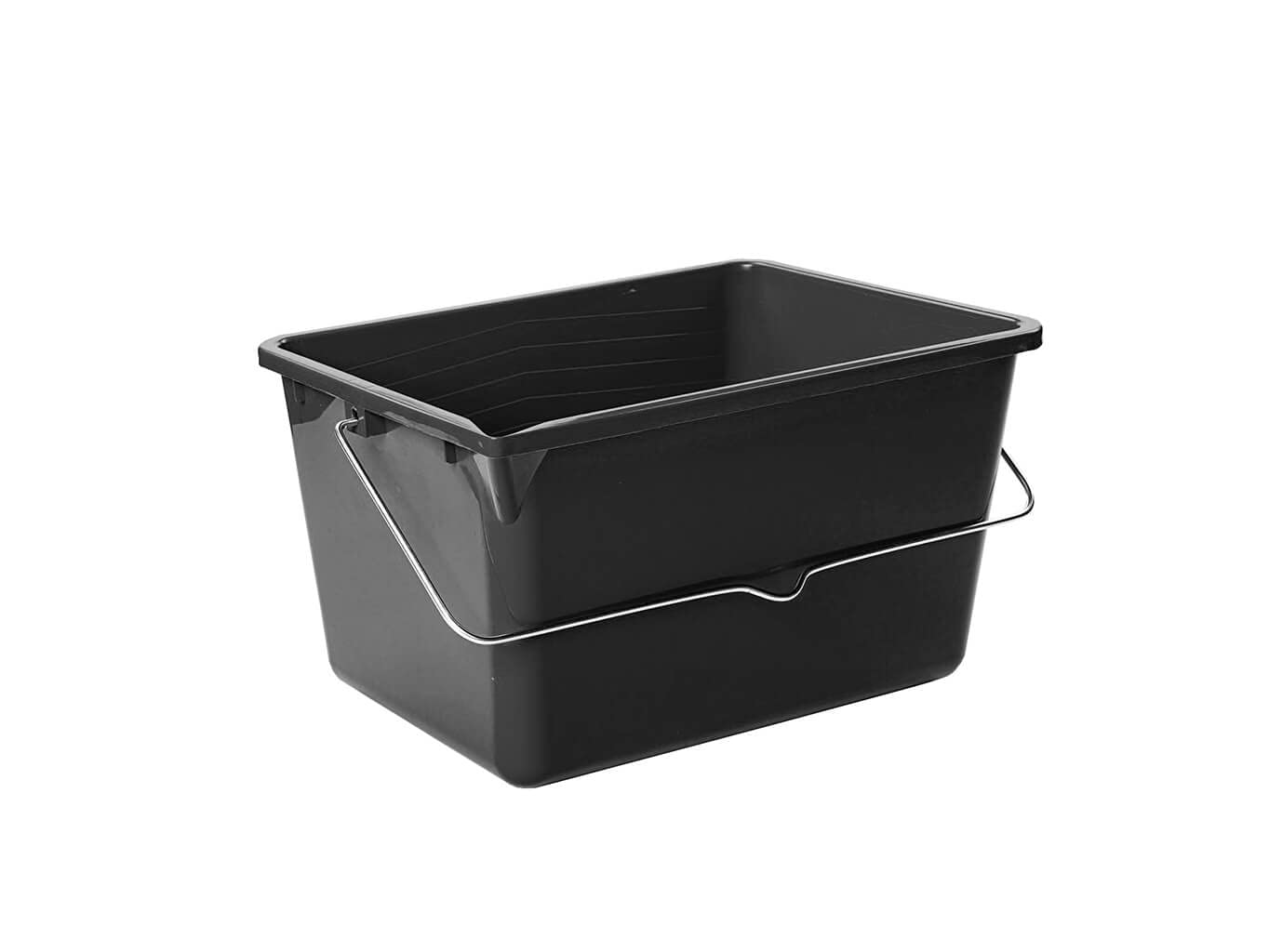 Farbeimer ohne Deckel - schwarz - 5er Pack - Malereimer - Streicheimer - Kunststoffeimer (14 Liter)