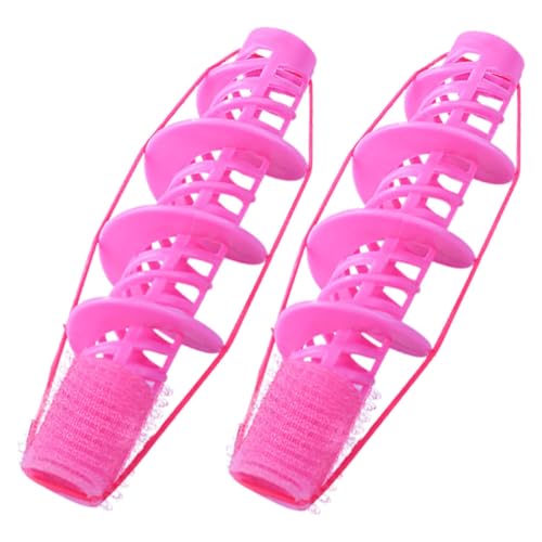Ipetboom 2 Piezas Barra De Permanente Para Cabello Corto Horquillas Para El Cabello Curling Bigudí Varillas Permanentes Cabellos Ondulados Vara Rulos Women Rizo Banda Elástica Rosa