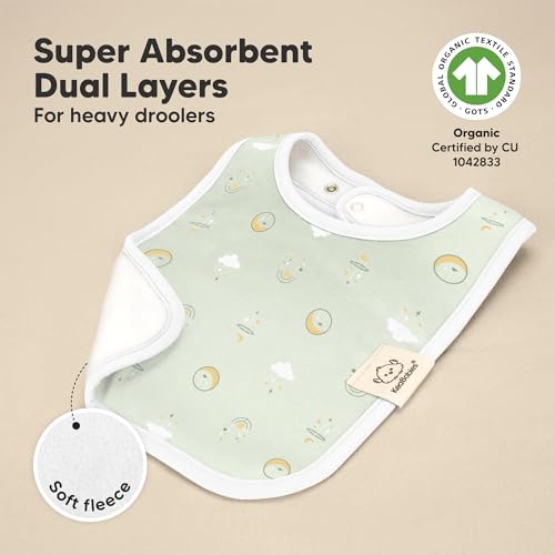 KeaBabies 8-Pack Baby Drool Bibs for Boy, Girl and 8-Pack Baby Bibs - Soft Cotton for Drooling & Teething Infant, Toddler, Teething Drool Catcher, Super Absorbent & Soft4