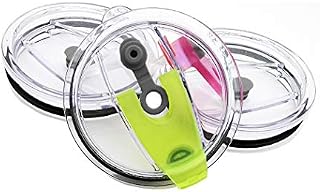 3 Packs Lids for 20oz Tumblers, ANIN Spill-proof Splash Resistant Straw-friendly Cover