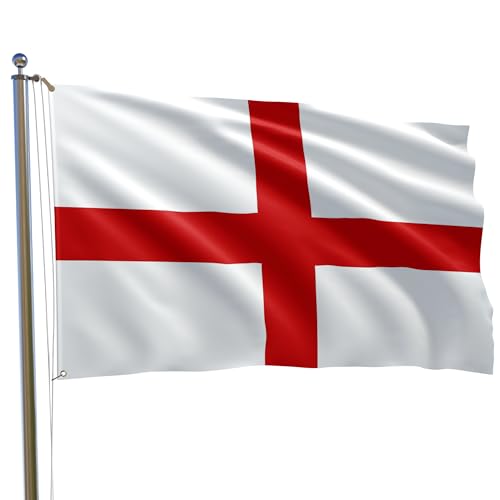 England Flag St George Cross Flags English Eyelets World Cup 3 5x3ft