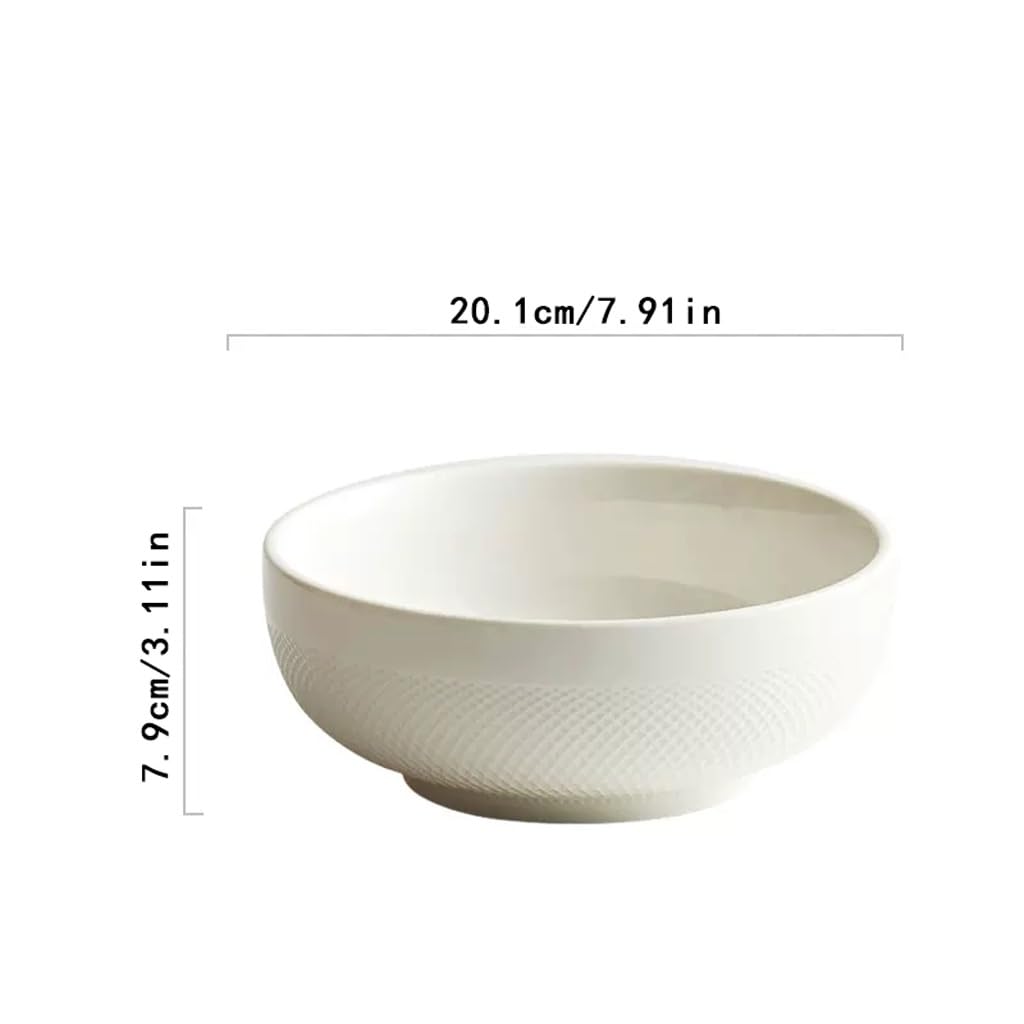 Insalatiera Ciotola da minestra da tavolo for la casa in stile nordico Ciotola profonda in ceramica Stoviglie for ristorante Ciotola for macedonia Forniture Per La Cucina(M)