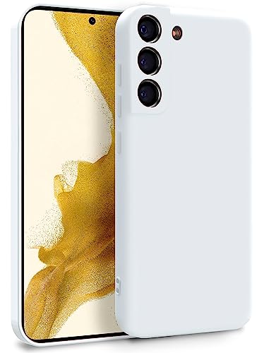 MyGadget Coque pour Samsung Galaxy S22 - Case TPU Souple & Soft avec Doublure Microfibre - Cover Protection Extra Fine & Légère Blanc