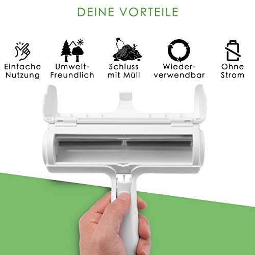 Tierhaarentferner PepaPet – Fusselrolle und Fusselbürste zur Haarentfernung