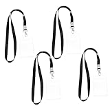 Porte-cartes avec cordon - conception et réfléchie pour une utilisation facile, vous pouvez vos cartes à l'intérieur et retirer facilement, cordon porte-badge