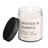 Winter in Narnia Bookish Reading Candle - Literary Inspired Gift for Readers, Writers, Bibliophiles, Bookworms & Book Lovers | Handmade in USA, Non-Toxic, Vegan & Cruelty-Free | 9 oz