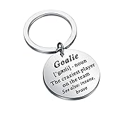 FEELMEM Goalie Jewelry Goalie The Craziest Player On The Team Keychain Hockey Team Gift Soccer Gift (-ky)