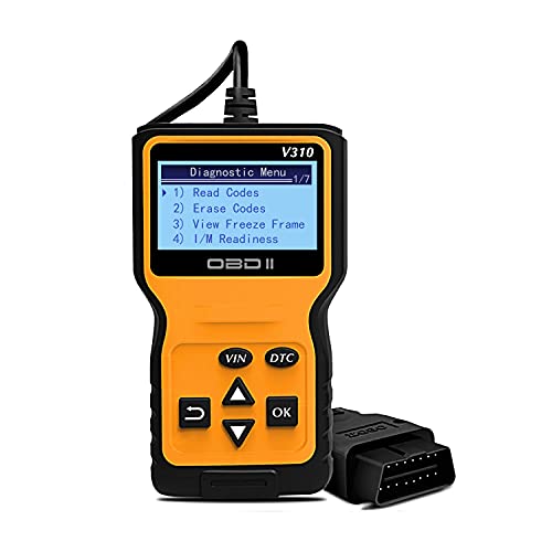 Car Fault Code Reader- TekkPerry obd2 Scanner Engine diagnosi V310 car Code Readers & scan Tools Vehicle Auto Engine Trouble Analyzer Tester Diagnostic Code Scanner Tool for All Cars