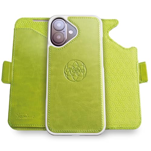 Dreem for iPhone 17 Case Wallet, Revolutionary Phone Stand, Vegan Leather, MagSafe-Fit, Magnetic Detachable Flip Cover, RFID Blo