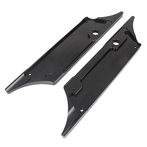 Cubiertas de pestillos para alforjas de motocicleta de aluminio compatibles con modelos Touring Road King Road Glide Street Glide 1993-2013 negras miniatura 5