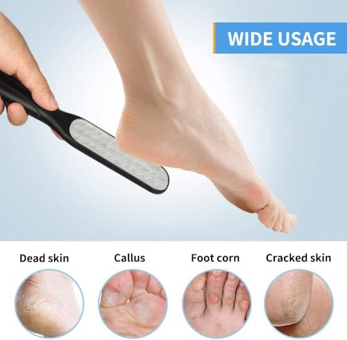 Image of Fu Store 2 Pack Foot Files Callus Remover Foot Rasp Dual Sided Foot File