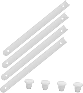 Uonlytech 4pcs Drawer Slides White Drawer White Plastic Drawers Dresser Drawers Replacement Kitchen Drawer Cabinet Drawer Rails Furniture Slides Drawer Replacement Parts Under Drawer Slides