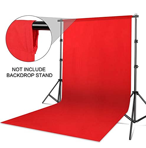 Image of GiftMax 8 x10 FT Red Color LEKERA Backdrop Photo Light Studio Photography Background (Red Cloth)