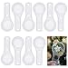 APIPI 10 Pcs Mini Plastic Hand Lens 4X and 10X Magnifier Hand-held Magnifying Glasses for Repairing, Reading, Bugs and Insects