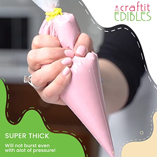 image for Extra Large Piping Bags 21 Inch Disposable Piping Bag - 80 Heavy Duty 