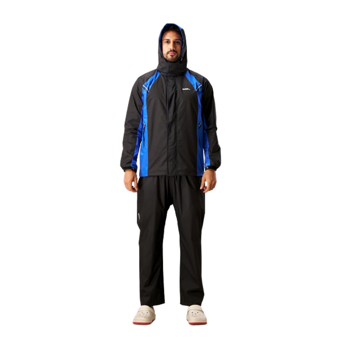 ZEEL Seam Sealed Raincoat | High Neck Jacket with Hood | Waterproof Pant and Carrying Pouch | JS508