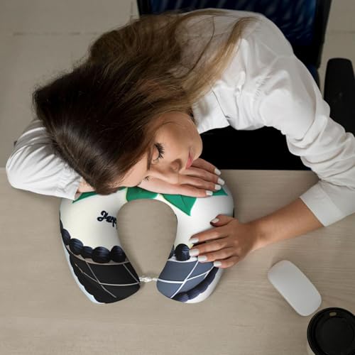Almohada de espuma viscoelástica para viaje ergonómica miniatura 5