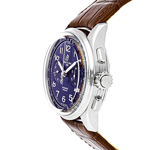 Breitling Premier B15 Duograph Chronograph Hand Wind Blue Dial Men's Watch AB1510171C1P12
