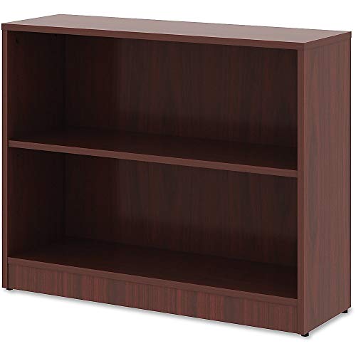 Lorell Mahogany Laminate Bookcase Book Rack, 29.5" X 36" X 12" #TOP1