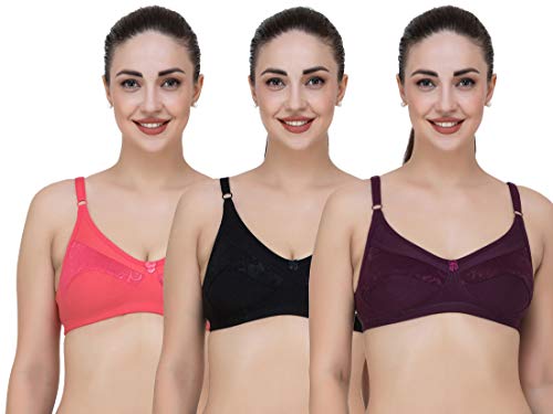 Image of Fasense Women's Wire Free Non Padded Cotton Bra