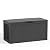 ROJIK 120 Gallon Waterproof Outdoor Deck Storage Box, Lockable Resin Patio Storage Bin with Lid for Garden Tools, Patio Cushions & Outdoor Accessories(Black)