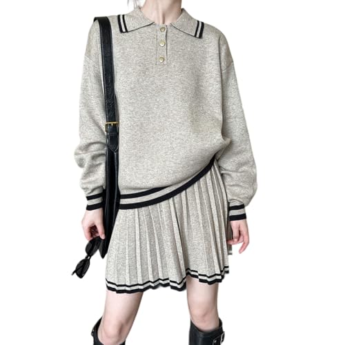 [ZANBANG] W[W fB[X POLO XJ[g _炩 ㉺Zbg ZbgAbv ㉺ 2_ p[J[  ꂢ  JWA ̌^Jo[  Z w tH ZF554 (O[, Free Size)