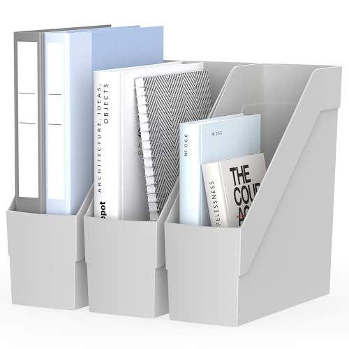 Delifox 3 Pack Gray Magazine Rack