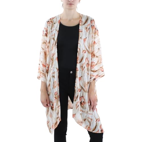 Image of Anne Klein Womens Oversized Sheer Cardigan with Side Slits