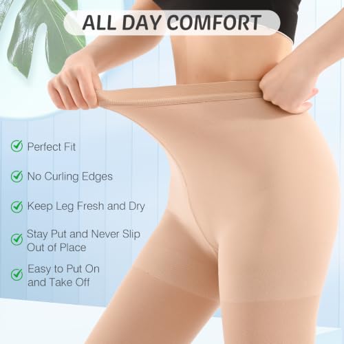 Image of 15-20mmHG Graduated Compression Pantyhose for Women Men,Medical Compression Tights, Support Hose, Compression Leggings for Varicose Veins, Edema