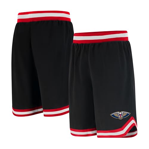 Ultra Game NBA New Orleans Pelicans Mens Woven Basketball Shorts, Team Color, Medium