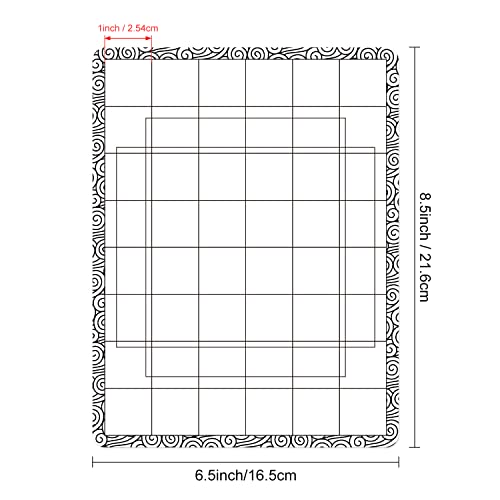 BAOFALI 4PCS 6.5X 8.5inch Stick and Stamp Mat, Low Stcik Mat Multi-Use Low Tack Mat；for DIY Projects Paper Card Scrapbooking to Hold Project in Placeholding Your Stencil in Place While Ink Blending.