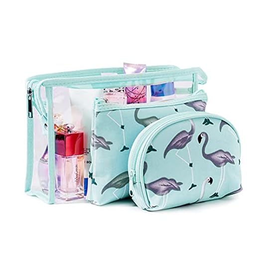 KSIBNW 3 en 1 Neceser Mujer,Neceser Transparente Bolsa de Aseo Neceser Maquillaje Pequeño Portátil Impermeable Neceser de Viaje de Transporte Organizador de Cosmético,Regalo Mujer Niña Verde